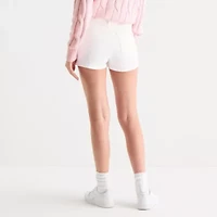 Arizona Curvy Womens 2 1/2" High Rise Juniors Denim Short