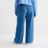 Arizona Womens Juniors Plus Low Rise Baggy Fit Jean