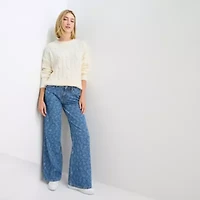 Arizona Womens Juniors Low Rise Baggy Fit Jean