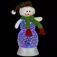 Northlight 11in Led Acrylic Snowman Christmas Snow Globe