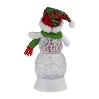 Northlight 11in Led Acrylic Snowman Christmas Snow Globe