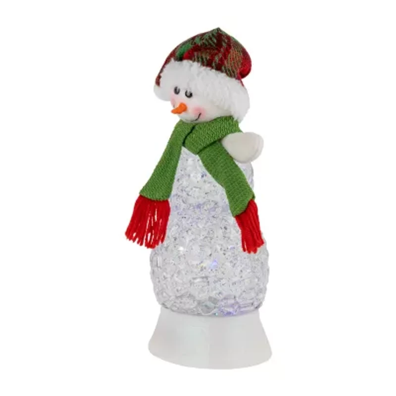 Northlight 11in Led Acrylic Snowman Christmas Snow Globe