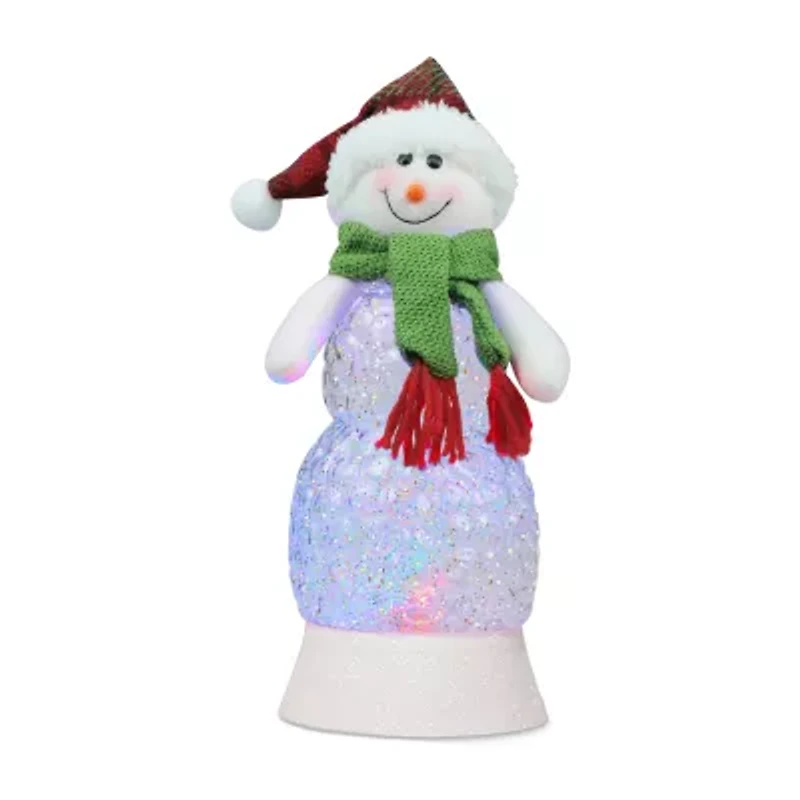 Northlight 11in Led Acrylic Snowman Christmas Snow Globe