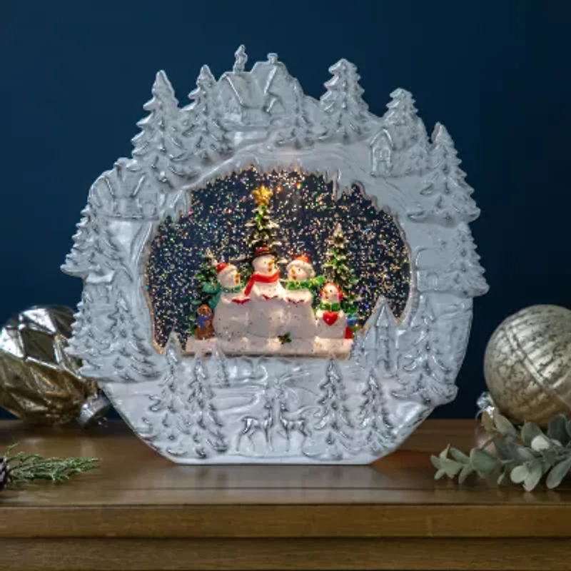 Northlight 9.5in Led Snowmen Christmas Snow Globe