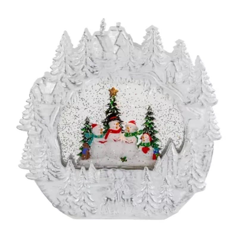 Northlight 9.5in Led Snowmen Christmas Snow Globe