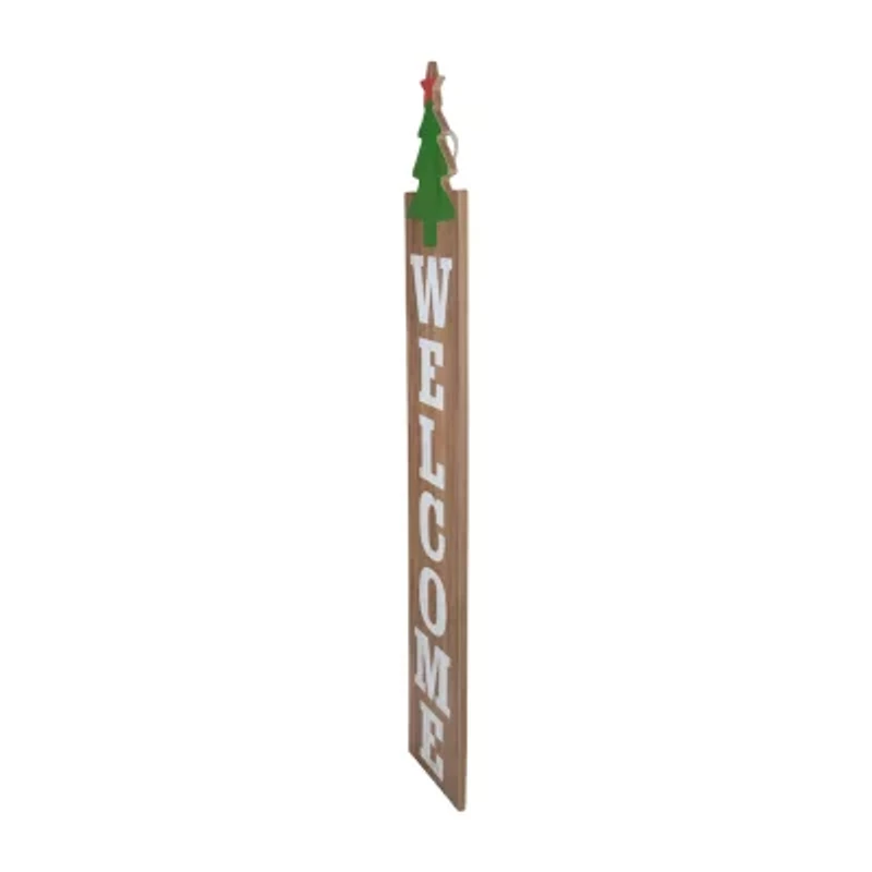 Northlight 31.5 In Green Christmas Tree And Red Star Christmas Yard Art
