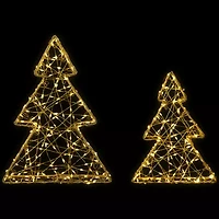 Northlight Led Gold Tree 2-pc. Christmas Tabletop Decor