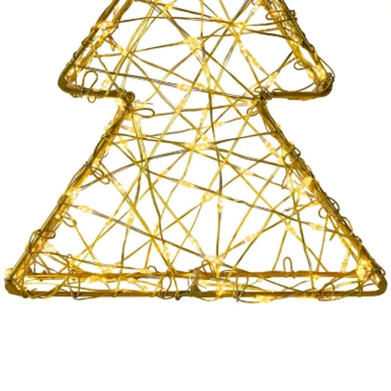 Northlight Led Gold Tree 2-pc. Christmas Tabletop Decor