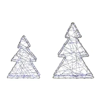 Northlight Led White Tree 2-pc. Christmas Tabletop Decor