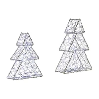 Northlight Led White Tree 2-pc. Christmas Tabletop Decor