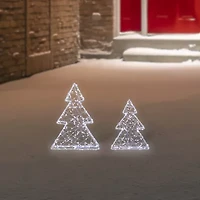 Northlight Led White Tree 2-pc. Christmas Tabletop Decor