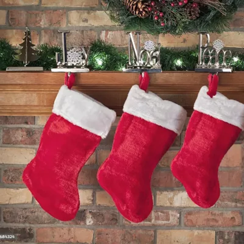 Northlight Peace Joy And Noel Metal Christmas Stocking Holder
