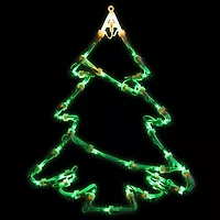 Northlight Lighted Tree Christmas Window Decor