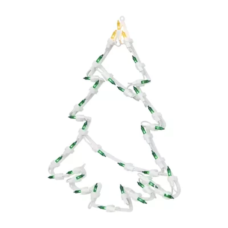 Northlight Lighted Tree Christmas Window Decor