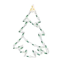 Northlight Lighted Tree Christmas Window Decor
