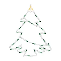 Northlight Lighted Tree Christmas Window Decor