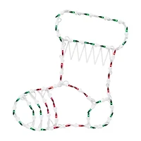 Northlight Lighted Stocking Christmas Window Decor