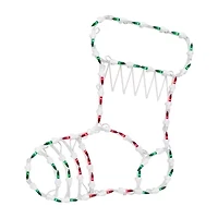 Northlight Lighted Stocking Christmas Window Decor