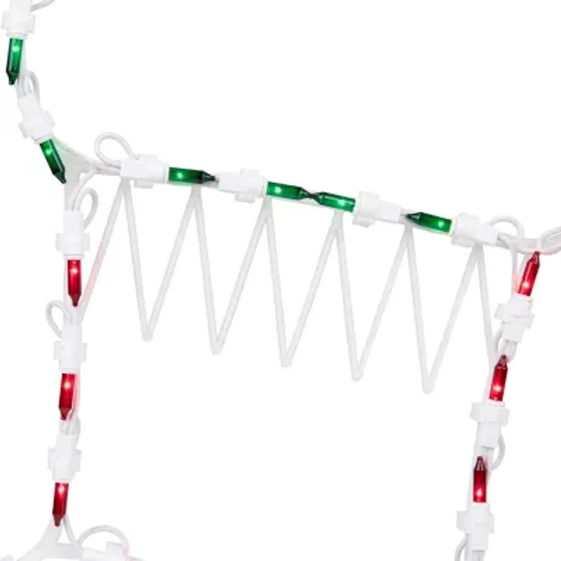 Northlight Lighted Stocking Christmas Window Decor
