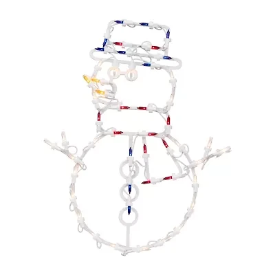 Northlight Lighted Snowman Christmas Window Decor
