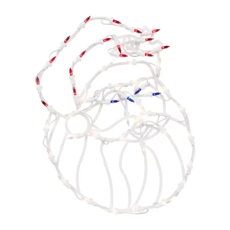 Northlight 18in Prelit Santa Claus Christmas Window Decor