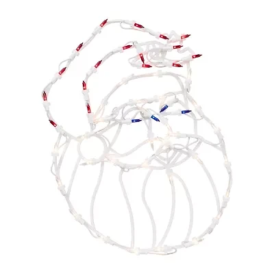 Northlight 18in Prelit Santa Claus Christmas Window Decor