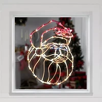 Northlight 18in Prelit Santa Claus Christmas Window Decor