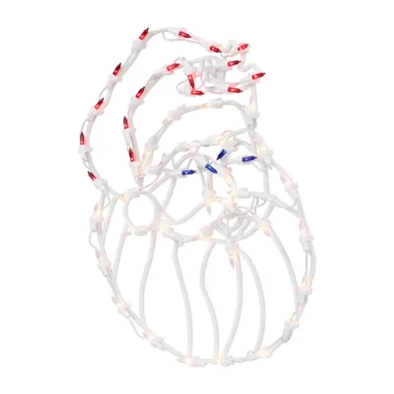 Northlight 18in Prelit Santa Claus Christmas Window Decor