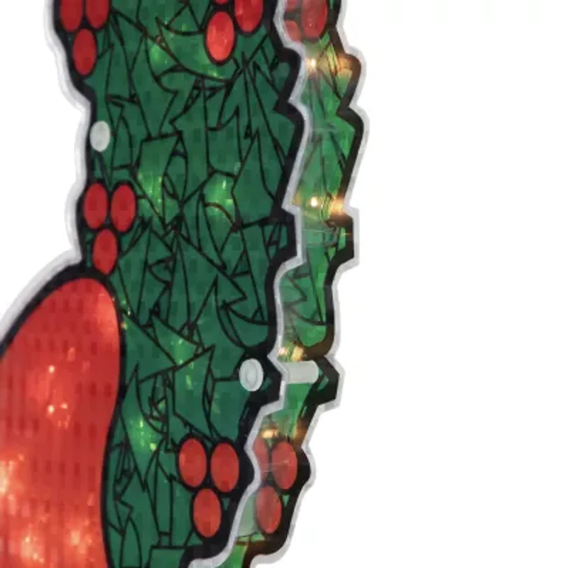 Northlight 15in Prelit Wreath Christmas Window Decor