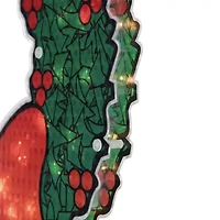 Northlight 15in Prelit Wreath Christmas Window Decor