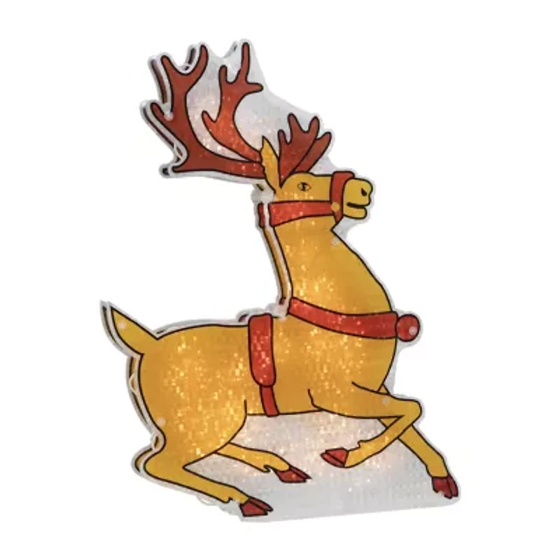 Northlight 18in Prelit Reindeer Christmas Window Decor