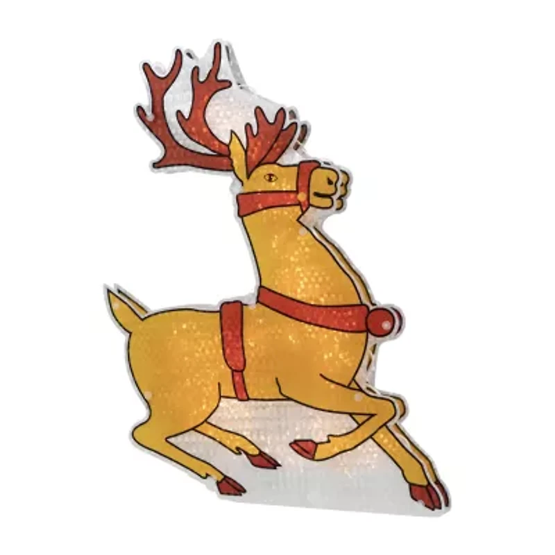 Northlight 18in Prelit Reindeer Christmas Window Decor