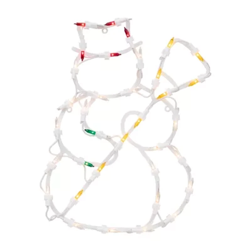 Northlight Lighted Snowman Christmas Window Decor