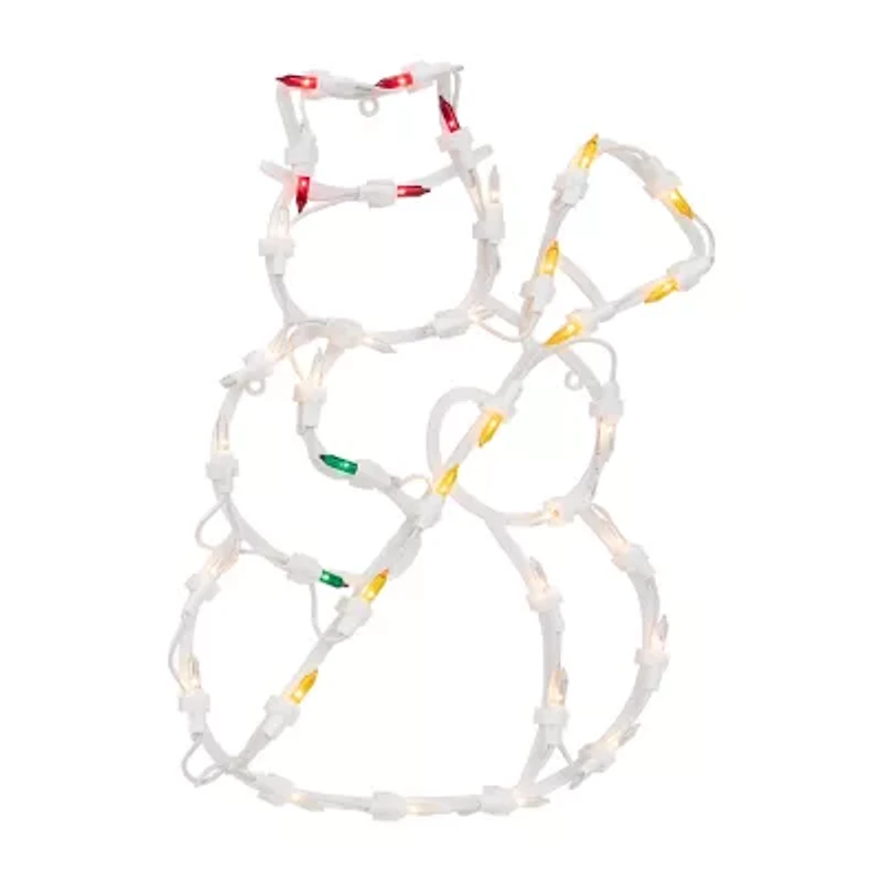 Northlight Lighted Snowman Christmas Window Decor