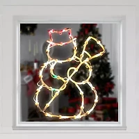 Northlight Lighted Snowman Christmas Window Decor
