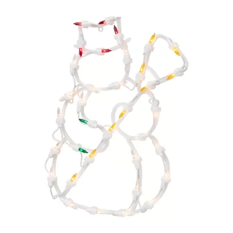 Northlight Lighted Snowman Christmas Window Decor