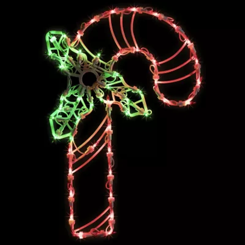 Northlight Lighted Candy Cane Christmas Window Decor
