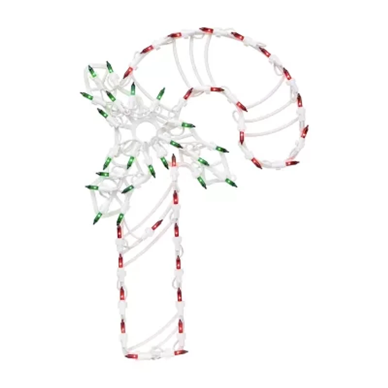 Northlight Lighted Candy Cane Christmas Window Decor