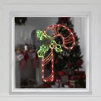 Northlight Lighted Candy Cane Christmas Window Decor