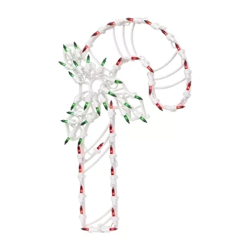 Northlight Lighted Candy Cane Christmas Window Decor