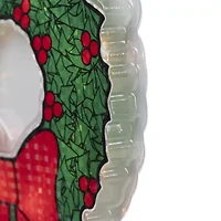 Northlight Lighted Wreath Christmas Window Decor