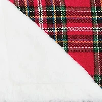 North Pole Trading Co. Chenille Plaid Throw