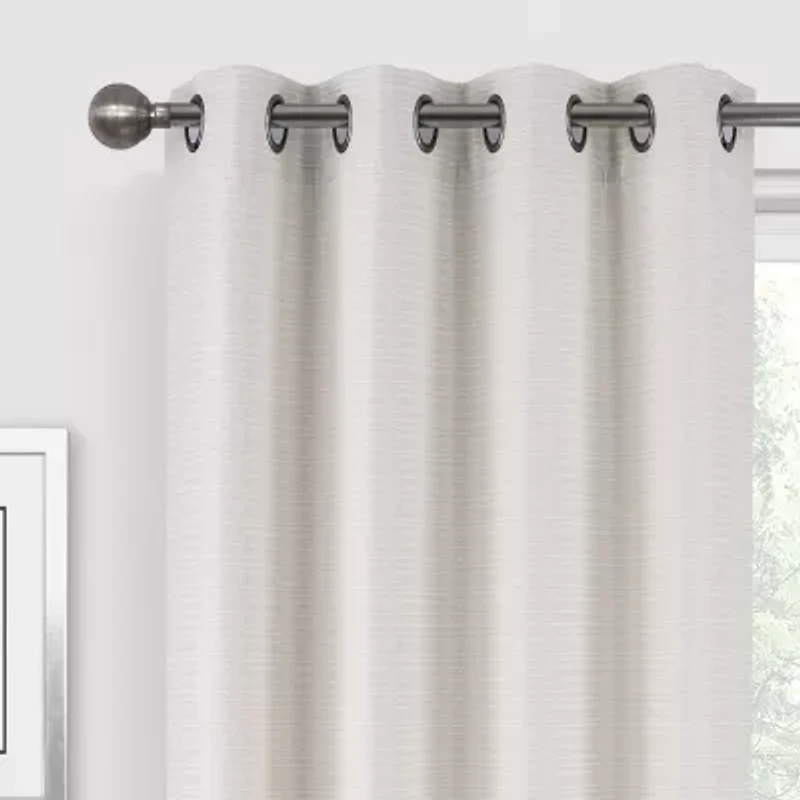 Regal Home Dimensions Solid Grommet Top Energy Saving Blackout Single Curtain Panel