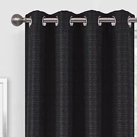 Regal Home Dimensions Solid Grommet Top Energy Saving Blackout Single Curtain Panel