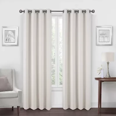 Regal Home Dimensions Solid Grommet Top Energy Saving Blackout Single Curtain Panel