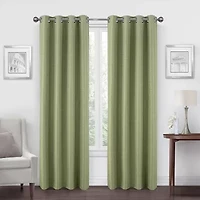 Regal Home Dimensions Solid Grommet Top Energy Saving Blackout Single Curtain Panel