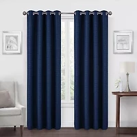 Regal Home Dimensions Solid Grommet Top Energy Saving Blackout Single Curtain Panel