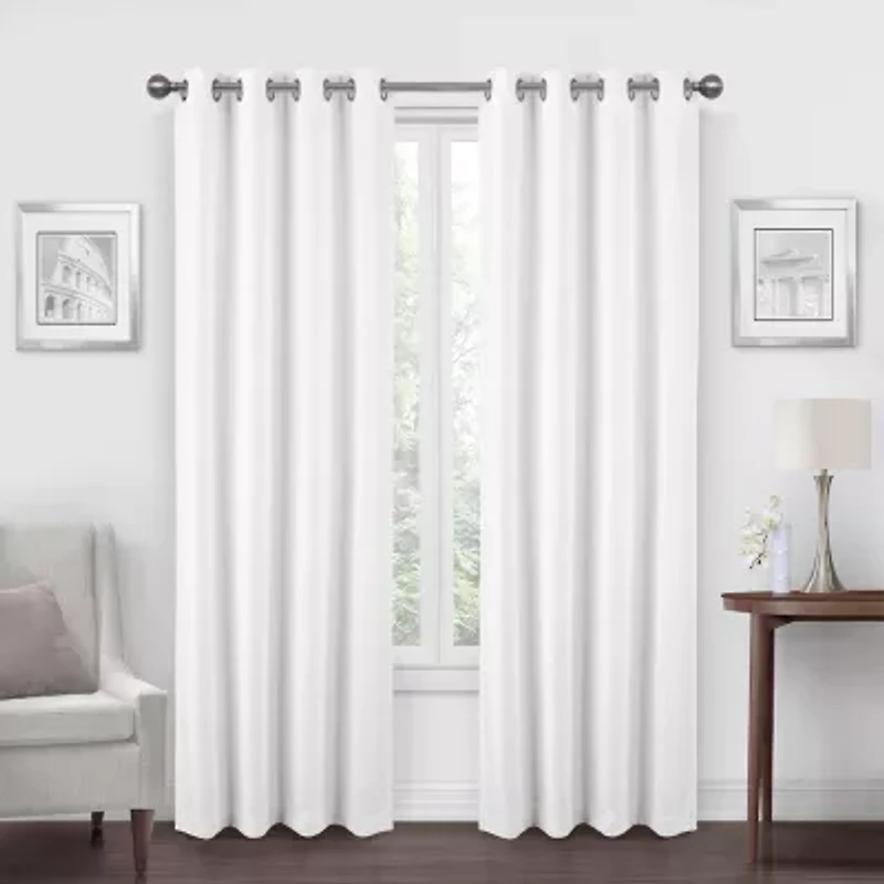 Regal Home Dimensions Solid Grommet Top Energy Saving Blackout Single Curtain Panel