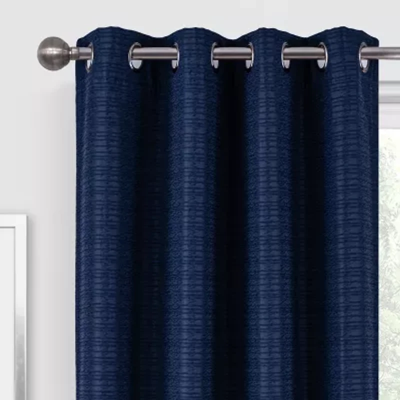 Regal Home Dimensions Solid Grommet Top Energy Saving Blackout Single Curtain Panel