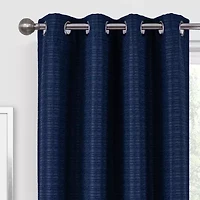 Regal Home Dimensions Solid Grommet Top Energy Saving Blackout Single Curtain Panel